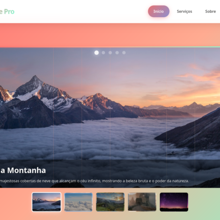 Template HTML5: Nature Pro - Portfólios, Fotógrafos e Agências