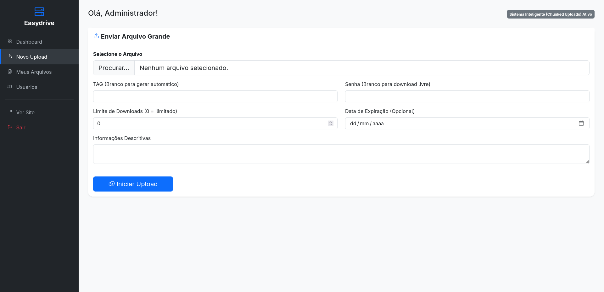 EasyDrive: Sistema em PHP para Transferência e Disponibilização de Arquivos - Imagem 5