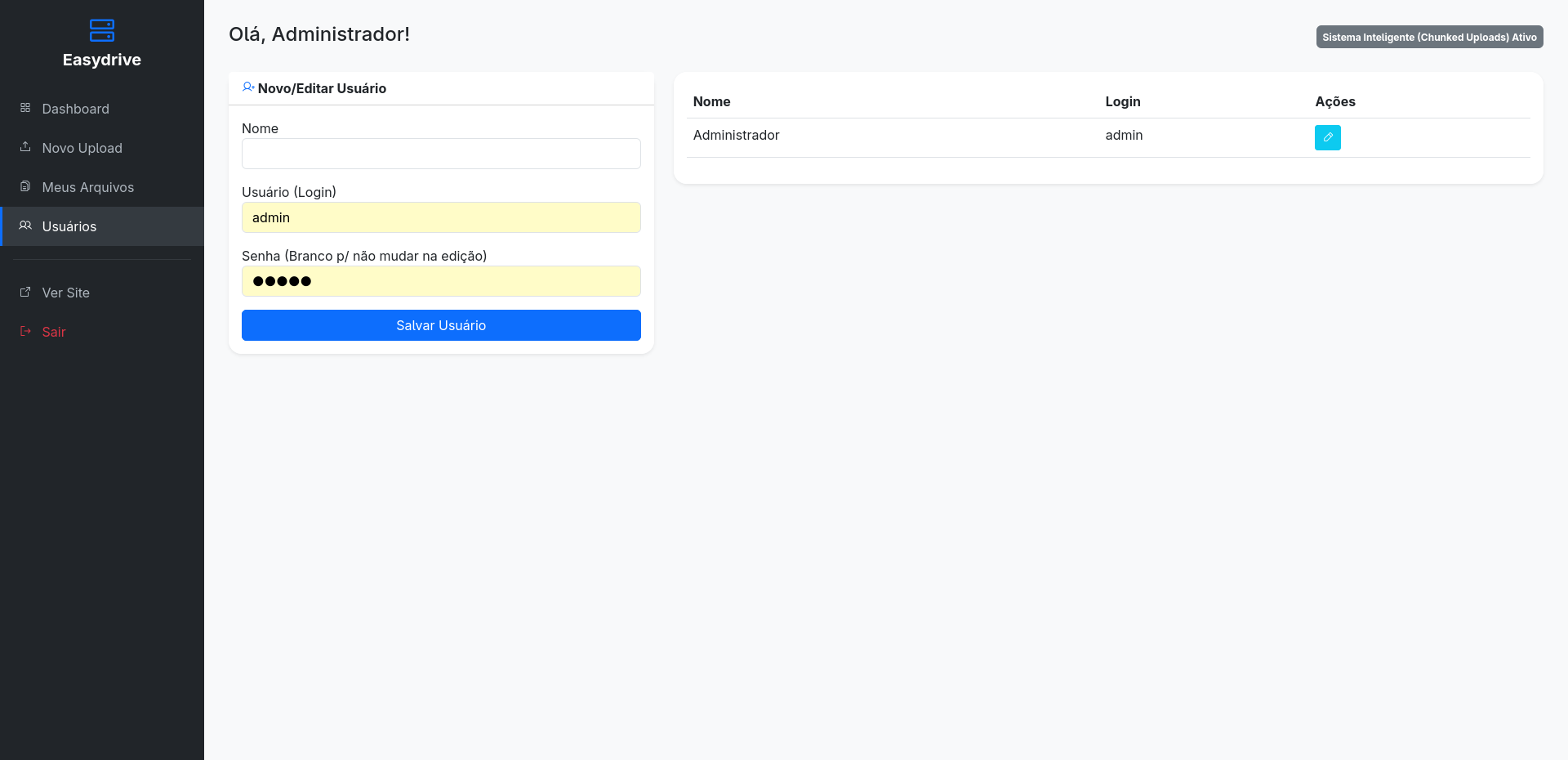 EasyDrive: Sistema em PHP para Transferência e Disponibilização de Arquivos - Imagem 7