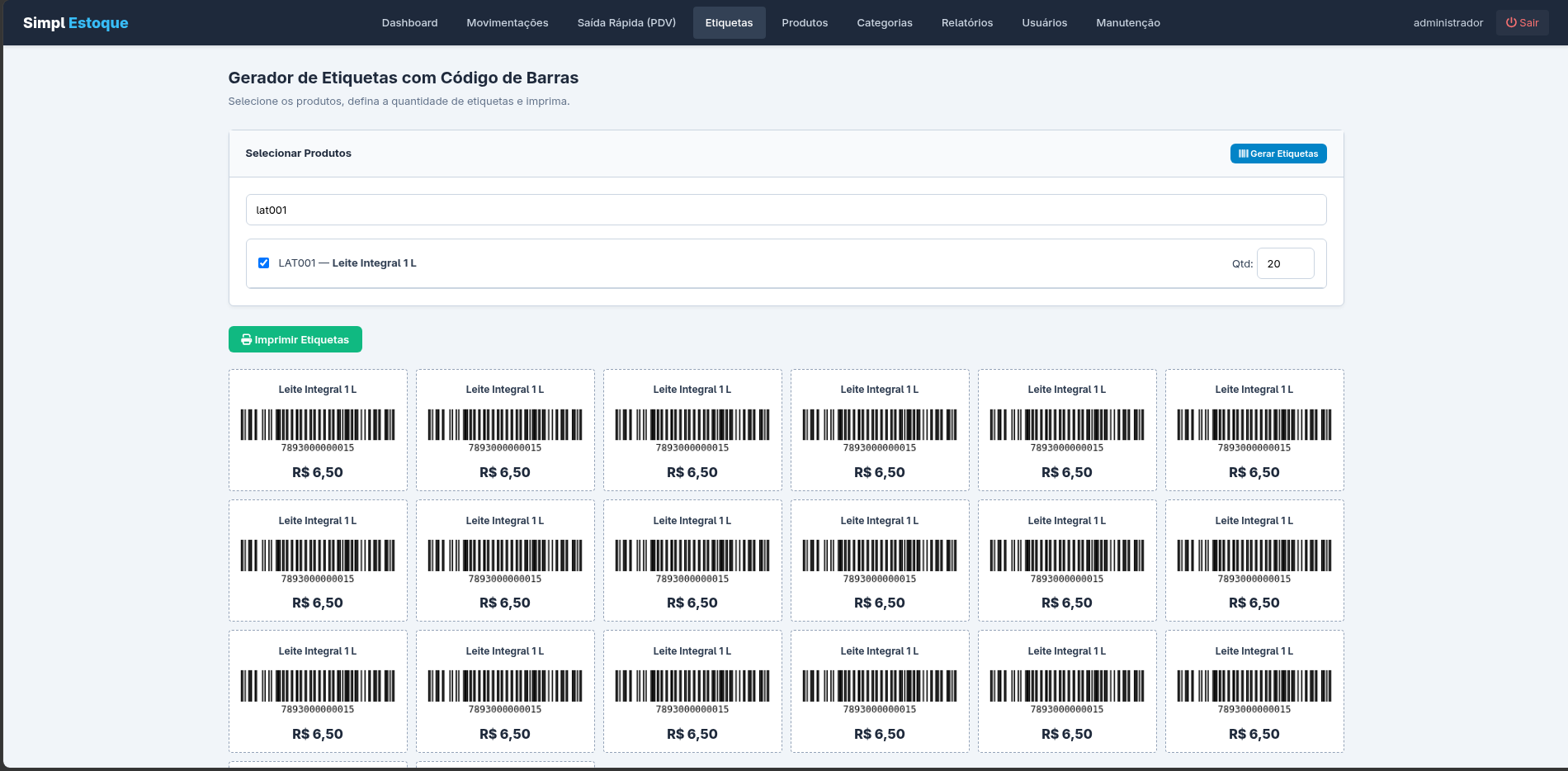 SimplEstoque 4.5 — Sistema PHP de Controle de Estoque com Código-fonte - Imagem 5