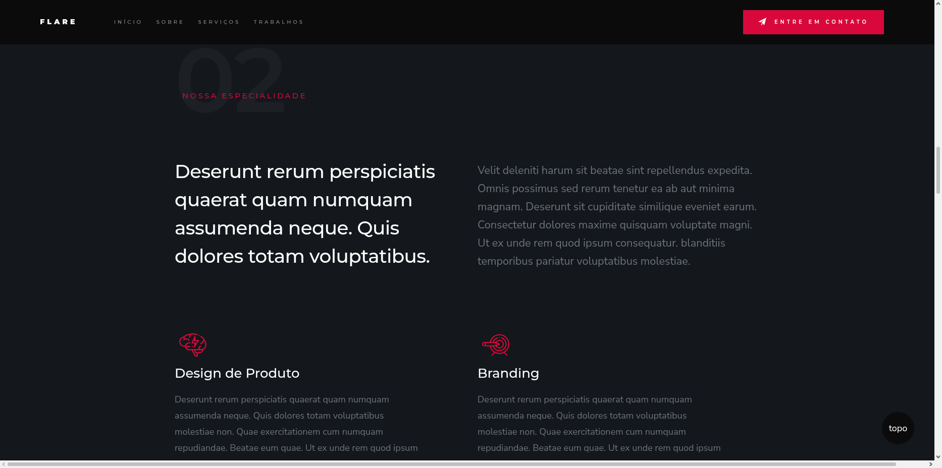 Template HTML5: Flame - Landing Page para Agências Digitais e Startups - Imagem 4