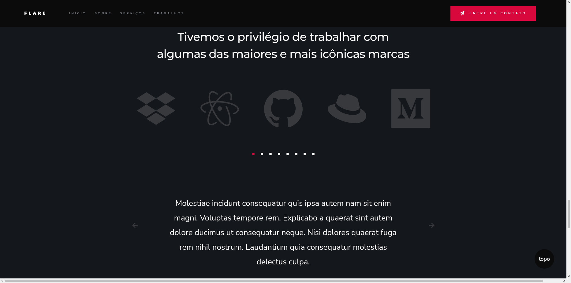 Template HTML5: Flame - Landing Page para Agências Digitais e Startups - Imagem 6