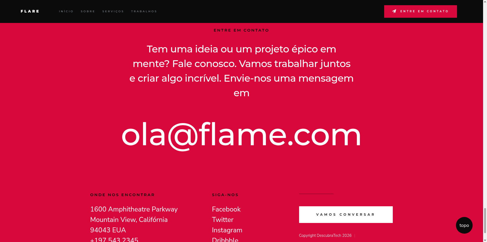 Template HTML5: Flame - Landing Page para Agências Digitais e Startups - Imagem 7