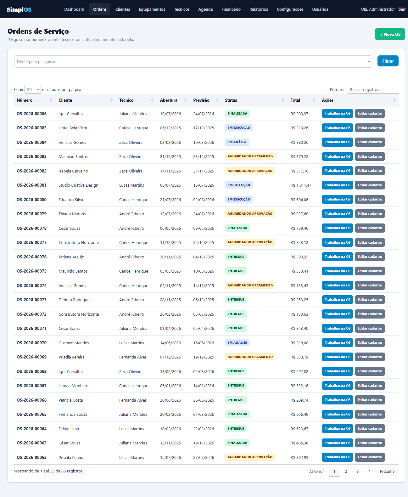 SimplOS — Sistema de Ordem de Serviço em PHP com Código-Fonte - Imagem 14