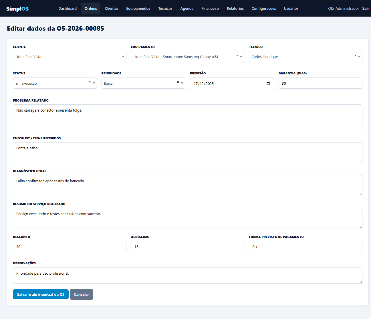 SimplOS — Sistema de Ordem de Serviço em PHP com Código-Fonte - Imagem 8