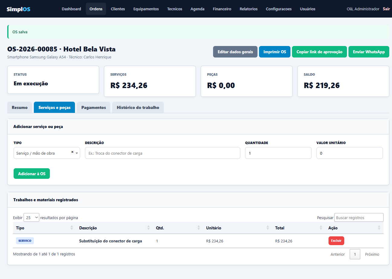 SimplOS — Sistema de Ordem de Serviço em PHP com Código-Fonte